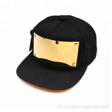 Gouden vergulde snapback -caps